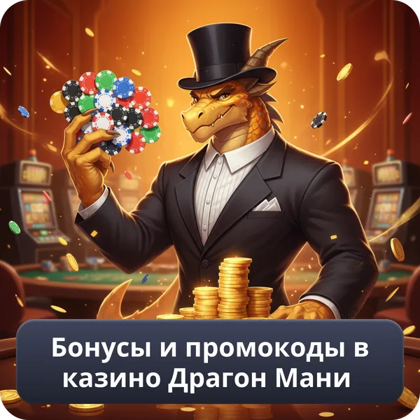 Бонусы и промокоды в казино Драгон Мани